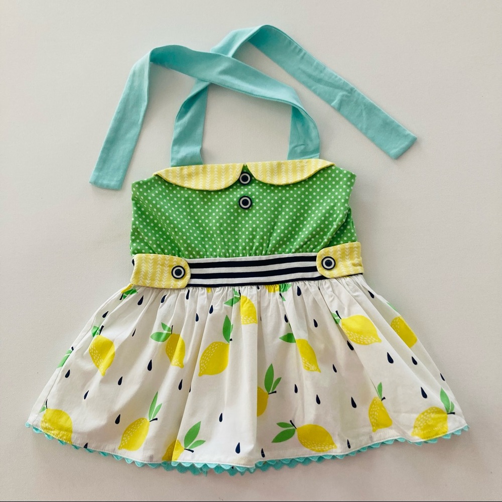 Serendipity 4T-5T Toddler Girl Lemon Retro Tank Top Spring Summer